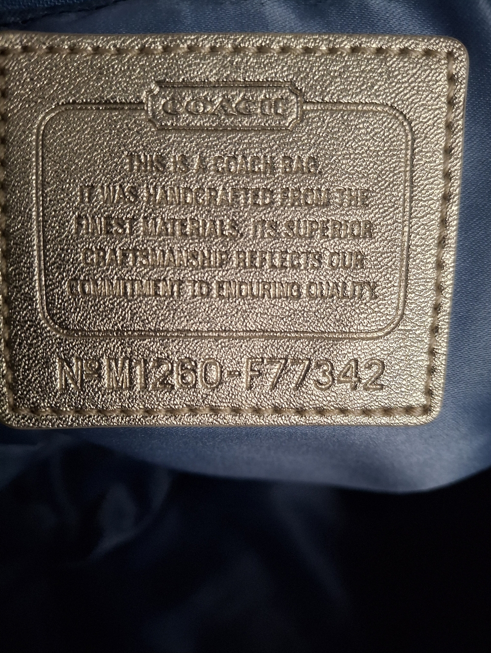 Coach Daisy Madras Packable Backpack 77342 EUC - Picture 7 of 7